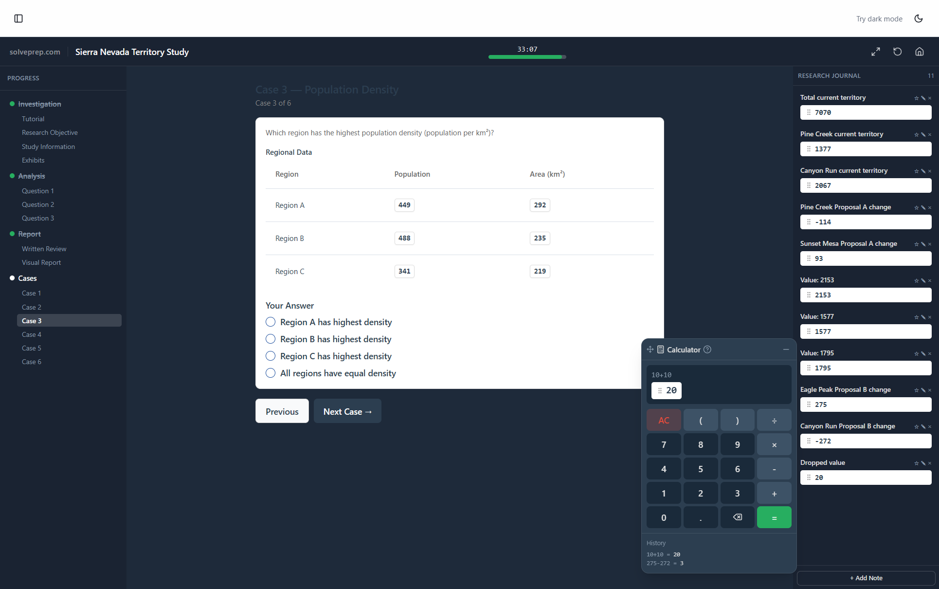 Red Rock Simulator - Performance analytics